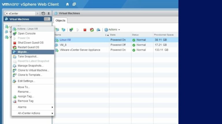 Migration VMware